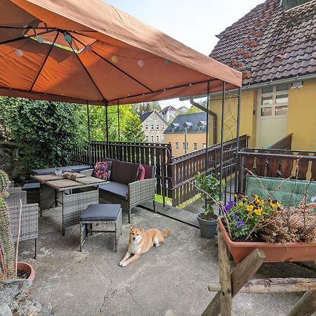 Waldblickwohnung Mit Schoener Terrasse Und Kamin Sebnitz Exterior photo